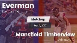 Matchup: Everman vs. Mansfield Timberview  2017