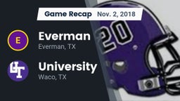Recap: Everman  vs. University  2018