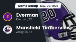 Recap: Everman  vs. Mansfield Timberview  2020