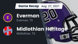 Recap: Everman  vs. Midlothian Heritage  2021