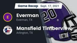 Recap: Everman  vs. Mansfield Timberview  2021