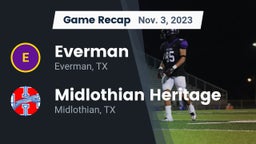 Recap: Everman  vs. Midlothian Heritage  2023