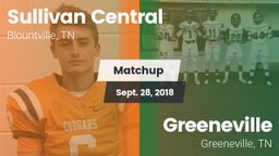 Matchup: Sullivan Central vs. Greeneville  2018