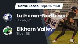 Recap: Lutheran-Northeast  vs. Elkhorn Valley  2020