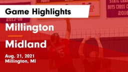 Millington  vs Midland  Game Highlights - Aug. 21, 2021