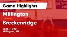 Millington  vs Breckenridge Game Highlights - Sept. 7, 2021