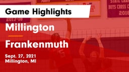 Millington  vs Frankenmuth  Game Highlights - Sept. 27, 2021