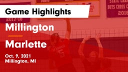 Millington  vs Marlette  Game Highlights - Oct. 9, 2021