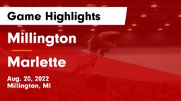 Millington  vs Marlette Game Highlights - Aug. 20, 2022