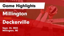 Millington  vs Deckerville Game Highlights - Sept. 24, 2022