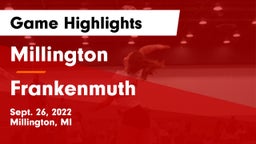 Millington  vs Frankenmuth  Game Highlights - Sept. 26, 2022