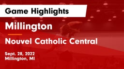 Millington  vs Nouvel Catholic Central  Game Highlights - Sept. 28, 2022