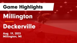 Millington  vs Deckerville Game Highlights - Aug. 19, 2023