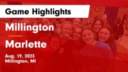 Millington  vs Marlette  Game Highlights - Aug. 19, 2023