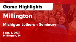 Millington  vs Michigan Lutheran Seminary Game Highlights - Sept. 6, 2023