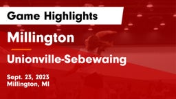 Millington  vs Unionville-Sebewaing  Game Highlights - Sept. 23, 2023