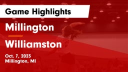 Millington  vs Williamston  Game Highlights - Oct. 7, 2023
