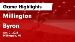 Millington  vs Byron  Game Highlights - Oct. 7, 2023