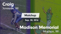 Matchup: Craig vs. Madison Memorial  2016