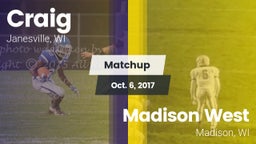 Matchup: Craig vs. Madison West  2017