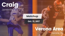 Matchup: Craig vs. Verona Area  2017