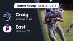 Recap: Craig  vs. East  2018