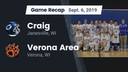 Recap: Craig  vs. Verona Area  2019