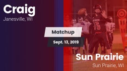 Matchup: Craig vs. Sun Prairie 2019