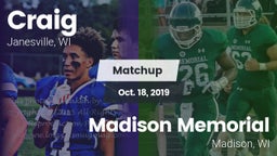 Matchup: Craig vs. Madison Memorial  2019
