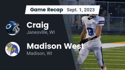 Recap: Craig  vs. Madison West  2023