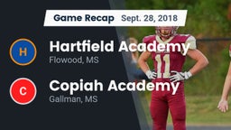 Recap: Hartfield Academy  vs. Copiah Academy  2018