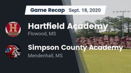 Recap: Hartfield Academy  vs. Simpson County Academy 2020