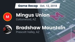 Recap: Mingus Union  vs. Bradshaw Mountain  2018