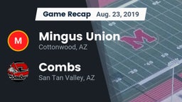 Recap: Mingus Union  vs. Combs  2019