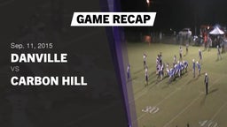 Recap: Danville  vs. Carbon Hill 2015