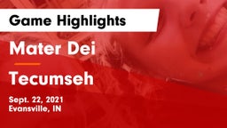 Mater Dei  vs Tecumseh  Game Highlights - Sept. 22, 2021