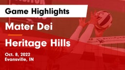 Mater Dei  vs Heritage Hills  Game Highlights - Oct. 8, 2022