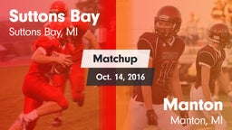 Matchup: Suttons Bay vs. Manton  2016