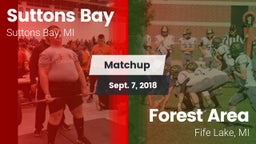 Matchup: Suttons Bay vs. Forest Area  2018
