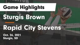 Sturgis Brown  vs Rapid City Stevens  Game Highlights - Oct. 26, 2021