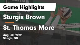 Sturgis Brown  vs St. Thomas More  Game Highlights - Aug. 30, 2022