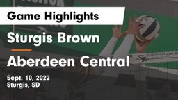 Sturgis Brown  vs Aberdeen Central  Game Highlights - Sept. 10, 2022