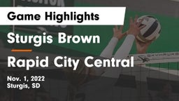 Sturgis Brown  vs Rapid City Central  Game Highlights - Nov. 1, 2022