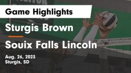 Sturgis Brown  vs Souix Falls Lincoln Game Highlights - Aug. 26, 2023