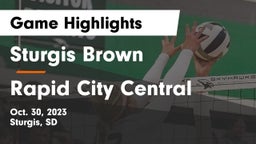 Sturgis Brown  vs Rapid City Central Game Highlights - Oct. 30, 2023