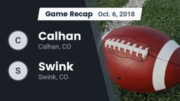 Recap: Calhan  vs. Swink   2018