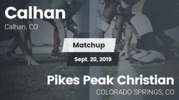 Matchup: Calhan  vs. Pikes Peak Christian  2019