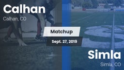 Matchup: Calhan  vs. Simla  2019