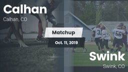 Matchup: Calhan  vs. Swink   2019
