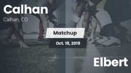 Matchup: Calhan  vs. Elbert  2019